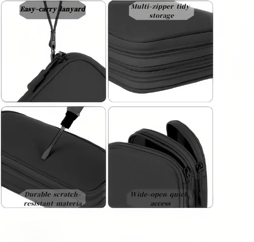 Miniatura 6 de Bolsa de almacenamiento portátil impermeable de doble capa todo en uno, organizador de cables de viaje, bolsa organizadora de accesorios