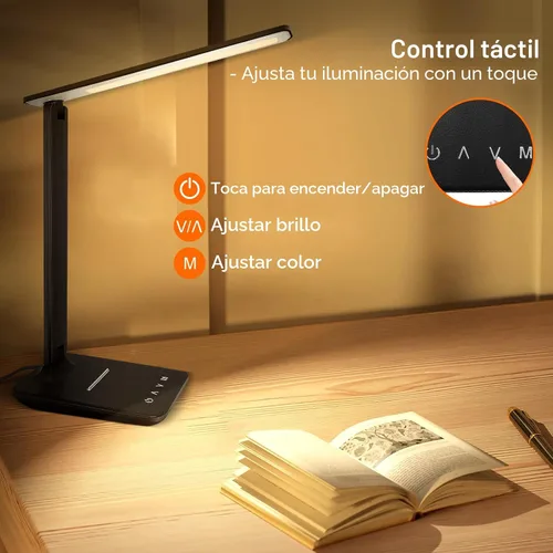Miniatura 5 de Lámpara de escritorio LED shinelife para oficina en casa, lámpara de escritorio brillante con puerto de carga USB, lámparas de escritorio ajustables