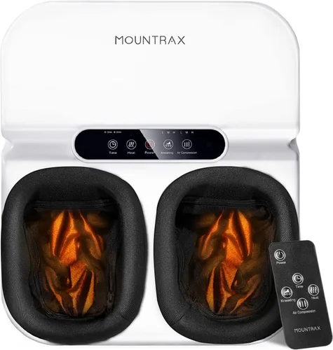 Miniatura 11 de MOUNTRAX Máquina Masajeador de Pies con Calor, Masajeador de Pies para Fascitis Plantar, Dolor de Neuropatía, Masajeador de Pies Shiatsu con Control