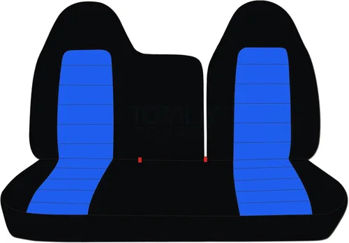 Totally Covers Compatible con fundas de asiento de camión de dos tonos 1997-1998 Ford F-150 F-250 (banco dividido delantero 40/60) sin