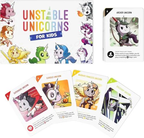 Miniatura 4 de Unstable Games - Unicornios inestables para niños Edición Juego Base - ¡Un juego de cartas estratégico para niños!
