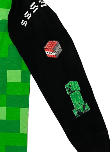 Miniatura 2 de Minecraft Creeper Boys Camiseta gráfica de manga larga