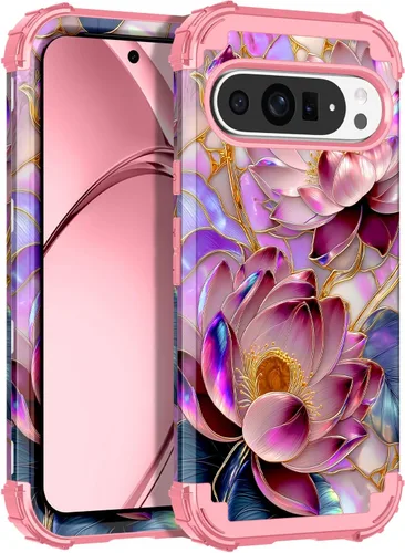 Miniatura 13 de Rancase Funda para Google Pixel 10 Pro XL 2025, brilla en la oscuridad de tres capas [protección de grado militar] resistente a prueba de golpes