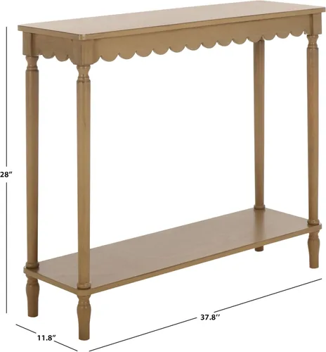Miniatura 5 de SAFAVIEH Home Collection Haven French Country Farmhouse - Mesa consola marrón desierto para entrada, sala de estar, vestíbulo