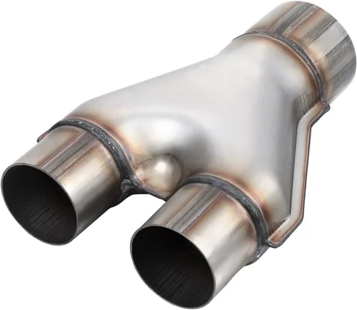Miniatura 8 de Tubo de escape en Y de 2 pulgadas de entrada, A-KARCK de acero inoxidable de 2 pulgadas de salida, tubo en Y de 10 pulgadas de longitud que soporta