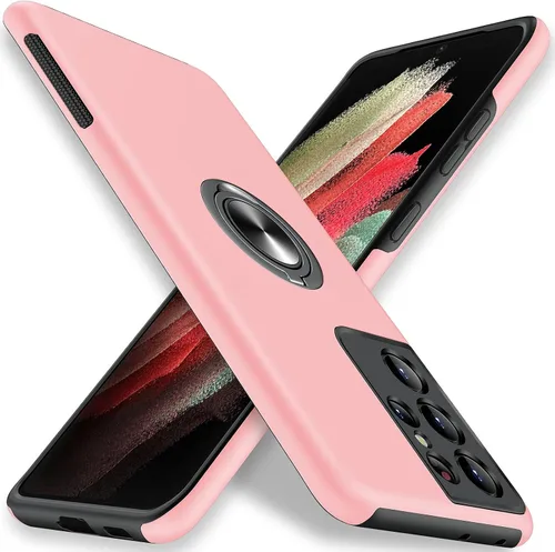 Miniatura 15 de JAME para Funda Samsung Galaxy S22 Ultra, Funda Protectora de Parachoques Suave y Delgada para Cubierta Samsung S22 Ultra, con Soporte de Anillo