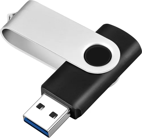 Unidad Flash de 128GB USB 3.0 de Alta Velocidad Almacenamiento Memorias USB Memory Stick con Indicador LED, Memoria Giratoria de Metal Pendrive Jump
