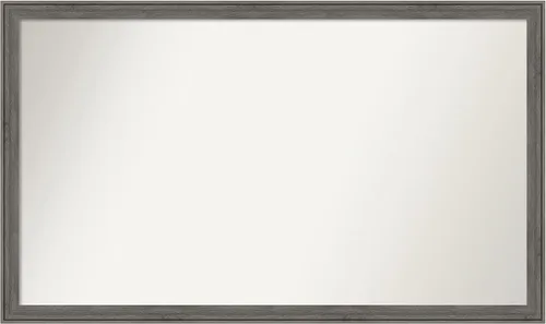 Miniatura 246 de Amanti Art Espejo personalizado, espejo de baño gris plomo a rayas, espejo de pared o espejo de tocador de baño sobre el fregadero