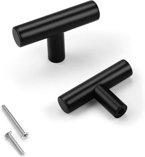 Miniatura 13 de Asas para gabinete de cocina, de acero inoxidable, color negro