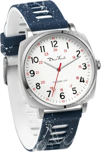 Miniatura 4 de Diaofendi Reloj de enfermera para estudiantes de medicina, médicos, mujeres y hombres con segunda mano y 24 horas, reloj impermeable fácil de leer