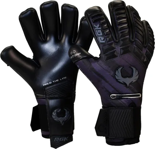 Miniatura 15 de Guantes profesionales de portero de fútbol Renegade GK Eclipse (tallas 6-12, nivel 5) Fingersaves y agarre EXT de 4 + 0.118 mm con sede en EE. UU