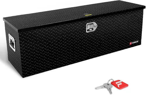 FORWODE - Caja de herramientas de 48 pulgadas para cama de camión, de aluminio para camioneta, caja de herramientas para RV, cajas de herramientas