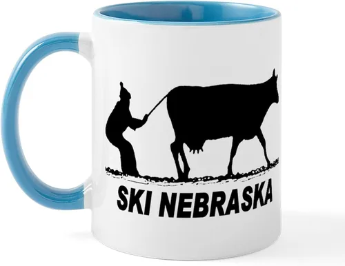 Miniatura 34 de CafePress I Love Nebraska Taza de café de cerámica de 11 oz (11.0 fl oz)