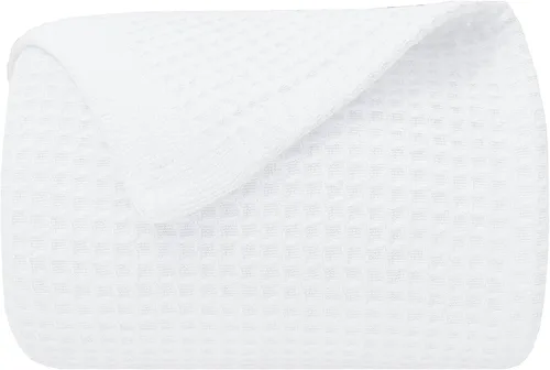 Miniatura 9 de ARlinen Manta de cama de gofres, 100% algodón, suave, ligera, transpirable, manta térmica para todas las estaciones, tamaño King, gris oscuro