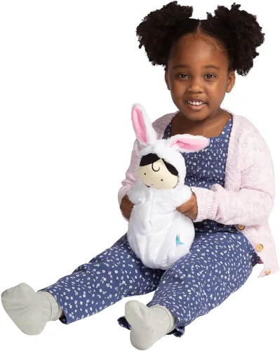Miniatura 5 de Juguetes Manhattan muñeca bebé y saco para dormir con capucha para acurrucarse, Bunny