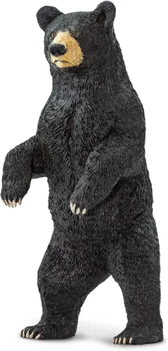Safari Ltd. Figura de oso negro de pie, figura realista de 4 pulgadas, juguete educativo para niños, niñas y niños a partir de 3 años