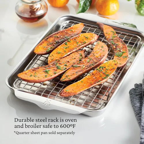 Miniatura 5 de Hestan Provisions OvenBond - Estante de refrigeración de acero inoxidable de 9 x 12.5 pulgadas (paquete de 2)