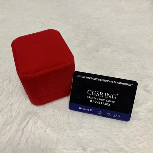 Miniatura 7 de CGSRING Anillo de compromiso de moissanita de corte ovalado de 1.5 quilates con halo oculto para mujer