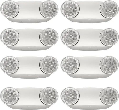 Miniatura 14 de Paquete de 6 luces de emergencia para negocios, con batería de respaldo, cable duro, certificado UL 924, CA 120/277V, iluminación de emergencia LED