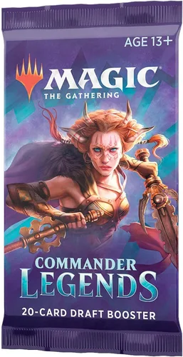 Miniatura 4 de Magic The Gathering Commander Legends Booster Pack - 2 leyendas - Total 20 cartas MTG (1 potenciador de borrador)