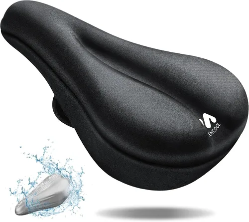 Miniatura 9 de MEENCOOL Bike Seat Cushion - Gel Padded Bike Seat Cover for Men Women Comfort, Adjustable Velcro Secure Bicycle Seat Cushion Compatible with