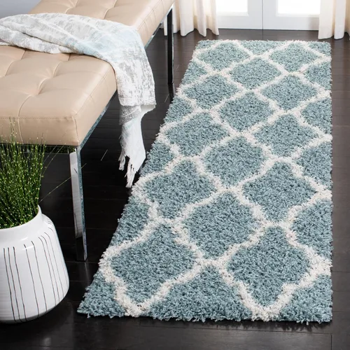 Miniatura 26 de Safavieh - Dallas Shag Collection SGD257A - Alfombra de área con diseño de enrejado de 10 x 14 pies
