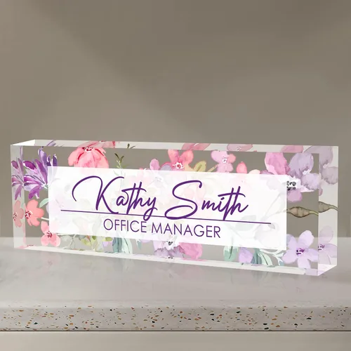 Miniatura 29 de Placa de nombre personalizada para escritorio, placa de nombre de escritorio personalizada, placa de nombre acrílica, accesorios de escritorio