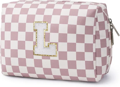Miniatura 43 de Narwey Bolsa de maquillaje con inicial, regalos de graduación para adolescentes, niñas, niños y adolescentes, cosas de moda de 6 a 18 años, bolsa