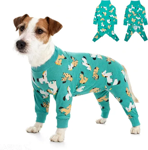 Miniatura 28 de Traje de recuperación para perros después de la cirugía para hembras y machos, camiseta de castración para perros de talla mediana y grande