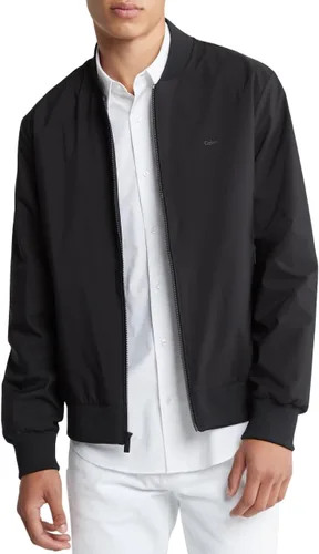 Calvin Klein Chaqueta bomber con cremallera con logotipo mate para hombre