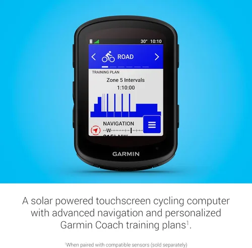 Miniatura 3 de Garmin Edge 840 Solar, Computadora de Ciclismo GPS con Carga Solar, Pantalla Táctil y Botones, Entrenamiento Adaptativo Específico, Navegación
