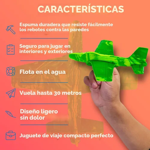 Miniatura 4 de Aviones de espuma, relleno de cesta de Pascua para niños de todas las edades de 4 5 6 7 8 9 10 años,el mejor regalo de juguete, regalos divertidos