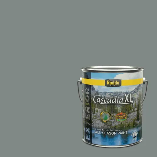 Miniatura 162 de Rodda Paint CASCADIA XL Pintura e imprimación satinada para exteriores en uno, cuarto de galón, Metropolis Mood