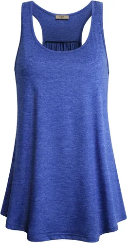 Miniatura 43 de Cestyle - Camiseta sin mangas para mujer, cuello redondo, corte holgado, para entrenamiento