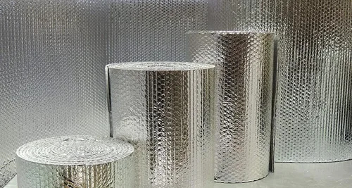 Miniatura 5 de US Energy Products - Rollo de aislamiento reflectante de doble cara de papel de aluminio (1/4 de grosor R8 doble poli-aire) Rollo: paredes, áticos