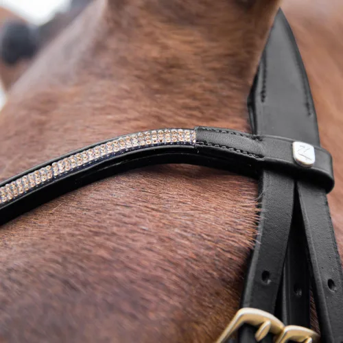 Miniatura 4 de HORZE Lester Dressage Snaffle Bridle w/Riendas
