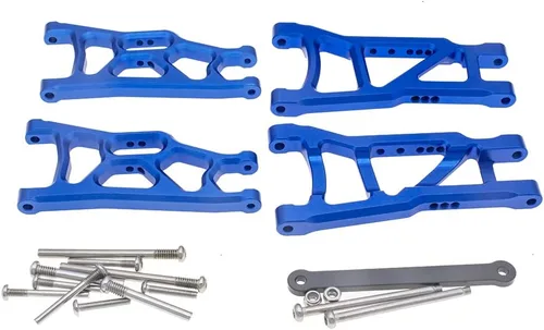 Miniatura 4 de Suspensión delantera y trasera de aluminio brazos A y barra de lazo para 1/10 Traxxas Slash 2WD RC Car Upgrade Parts Hop Ups, reemplazo de 2555 3631
