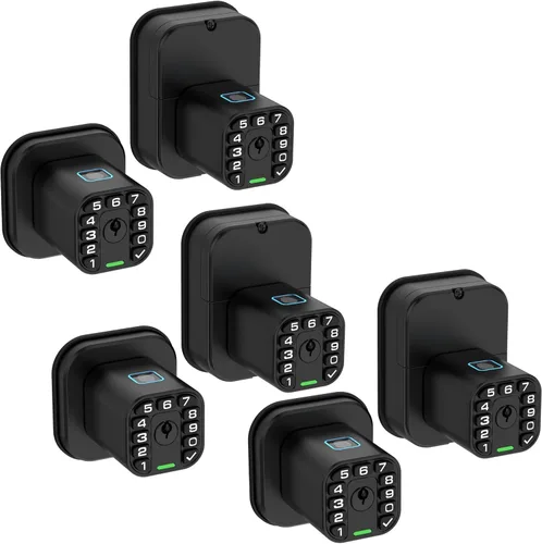Miniatura 11 de Richelock IU53 - Cerradura de puerta con teclado y huella digital de doble cara, para todo tipo de clima, entrada biométrica totalmente impermeable