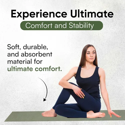Miniatura 6 de Toalla para Esterilla de Yoga – Toalla de Yoga de Microfibra de Doble Cara – Toalla de Yoga Caliente Absorbente del Sudor Antideslizante – Ligera