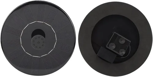 Miniatura 4 de Fuente de baño para pájaros con energía solar, fuente solar, solar desmontable, bomba flotante sin escobillas antiobstrucción, negro, con doble