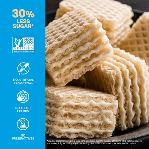 Miniatura 4 de Loacker Quadratini Galletas de oblea de vainilla, 8.82 onzas