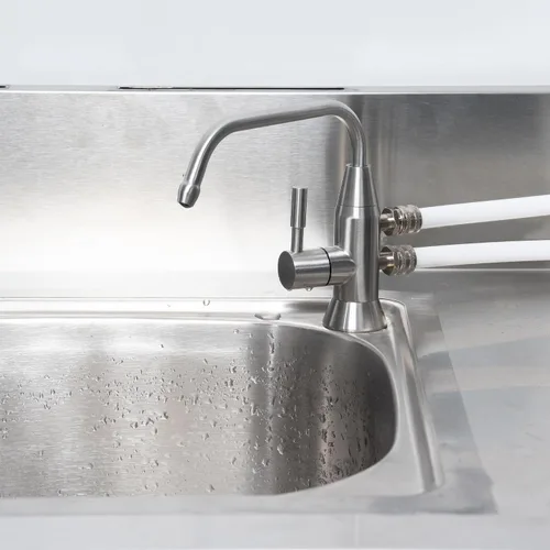 Miniatura 3 de Grifo de agua alcalina, 1/2 "grifo ionizador de dos caños de acero inoxidable para sistema de filtración de ionizador de agua alcalina