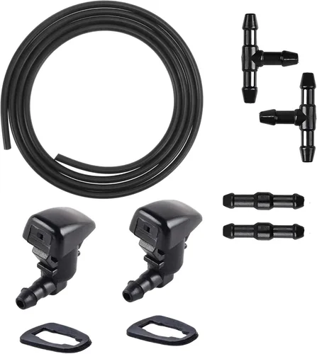 Kit de boquillas del limpiaparabrisas delantero de repuesto para Ford Focus 08-11 Ford Edge 07-11 Lincoln MKX 07-10 Chorro lavaparabrisas y manguera