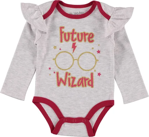 Miniatura 6 de Harry Potter Conjunto de 3 piezas de ropa para bebé niña con mameluco, leggings y diadema para regalos para niñas