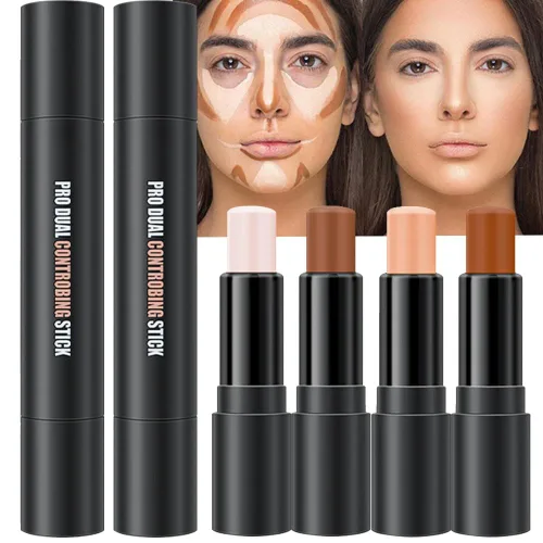 Miniatura 18 de evpct 2En1 Crema Barra de Contorno y Corrector para Maquillaje Facial Kit de Crema para Principiantes Crema de Contorno y Barra de Iluminación Barra