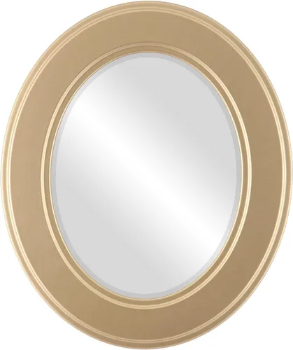 Miniatura 26 de ovalandroundmirrors. com Oval Espejo biselado en un estilo Montreal champaña Oro marco