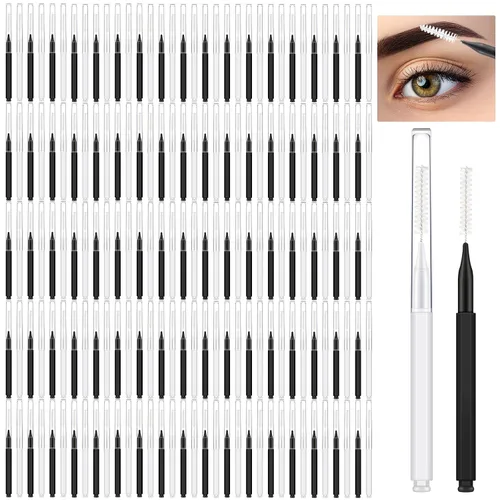 Miniatura 8 de Patelai 150 piezas de cepillo micro para cejas con tapa, laminación de cejas, carrete de peine de elevación, herramientas de relleno de pestañas