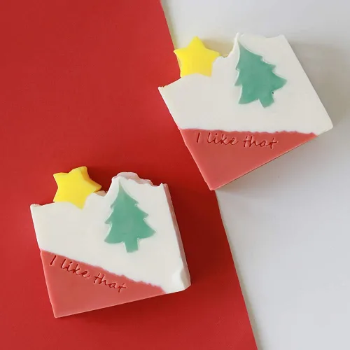 Miniatura 5 de Molde de silicona de tubo largo para árbol de Navidad 3D, columna de árbol de pino, molde de caramelo de chocolate, molde de vela hecho a mano