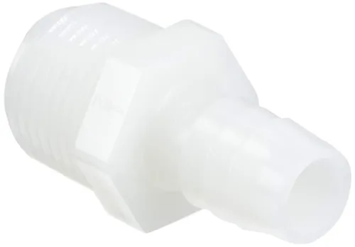 Parker Hannifin 325HB-8-8N-pk10 Par-Barb - Conector macho de nailon, 1/2 pulgada manguera de 1/2 pulgada x 1/2 pulgada macho NPT, blanco (paquete de