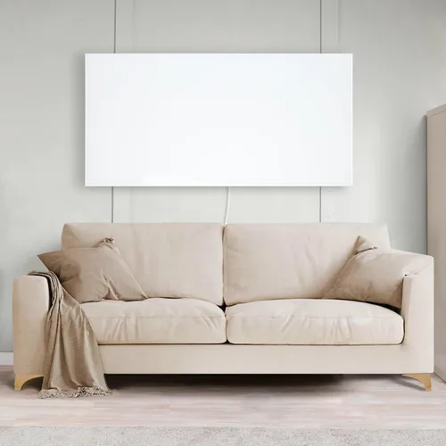 Miniatura 9 de Panel de calentador de pared infrarrojo blanco de 800 W, panel de calor radiante eléctrico de 24 x 47 pulgadas, calentador de espacio de eficiencia